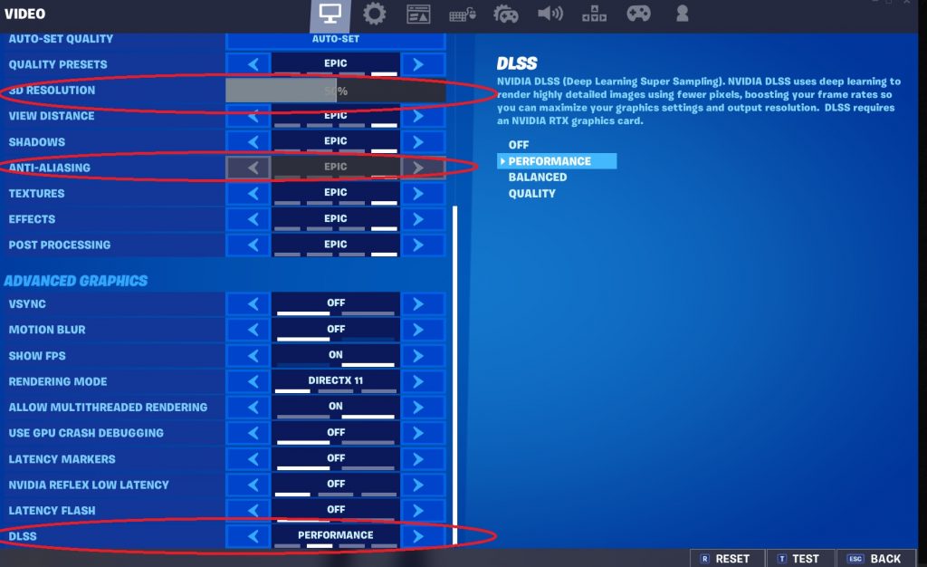 How To Fix Blurry Graphics In Fortnite - Step 4: Check your DLSS settings